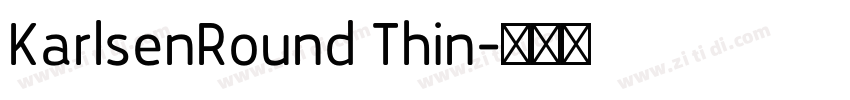 KarlsenRound Thin字体转换